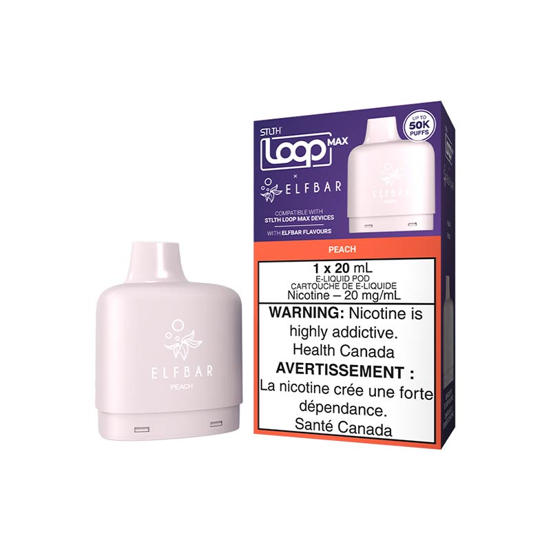 STLTH LOOP MAX x ELFBAR Pod Pack - Peach (ON) - Bay Vape