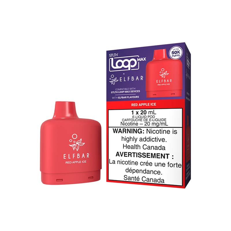 STLTH LOOP MAX x ELFBAR Pod Pack - Red Apple Ice (ON) - Bay Vape