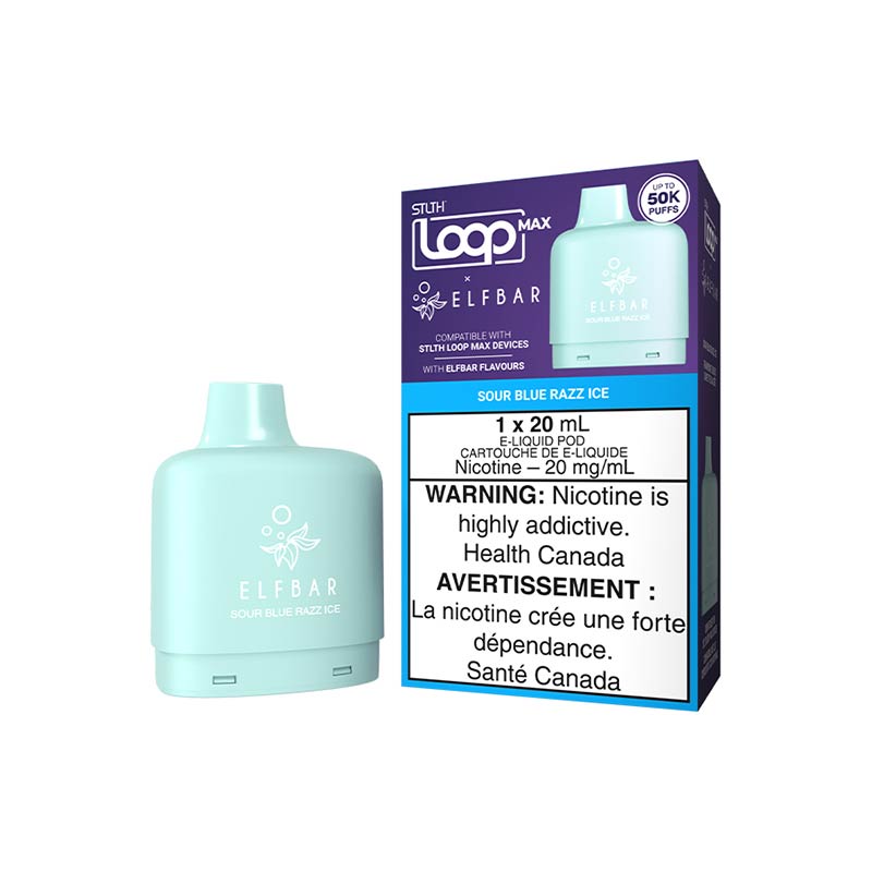 STLTH LOOP MAX x ELFBAR Pod Pack - Sour Blue Razz Ice (ON) - Bay Vape