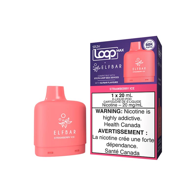 STLTH LOOP MAX x ELFBAR Pod Pack - Strawberry Ice (ON) - Bay Vape
