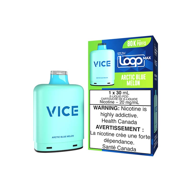 STLTH LOOP MAX x VICE Pod Pack - Arctic Blue Melon (MB) - Bay Vape