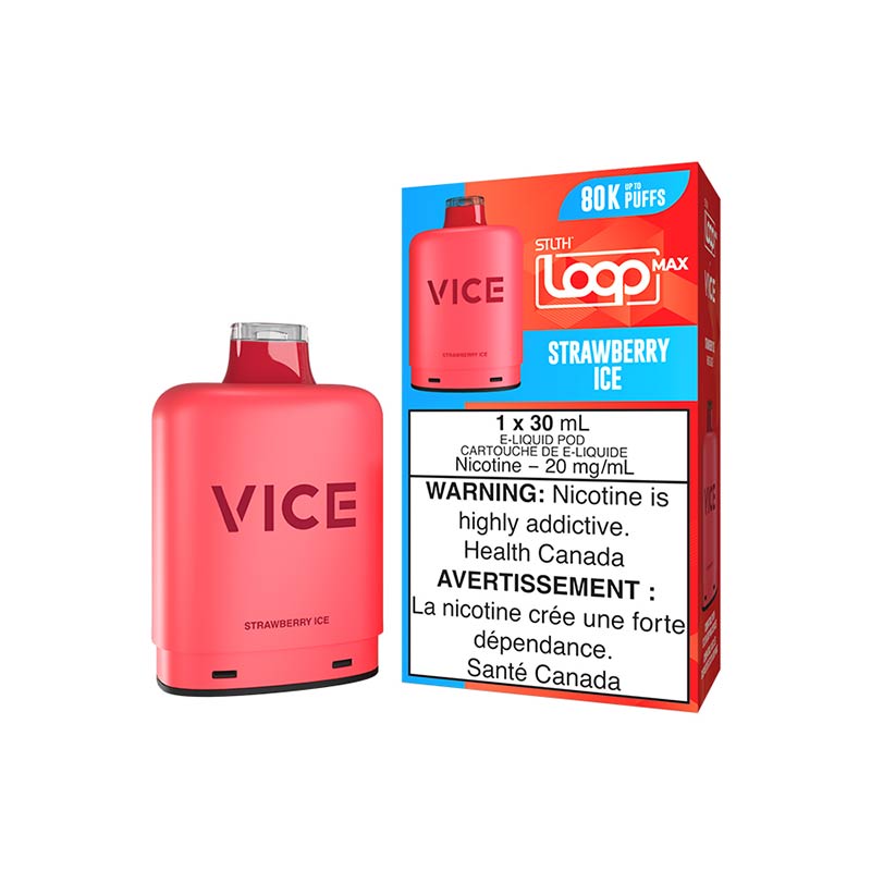 STLTH LOOP MAX x VICE Pod Pack - Strawberry Ice (MB) - Bay Vape