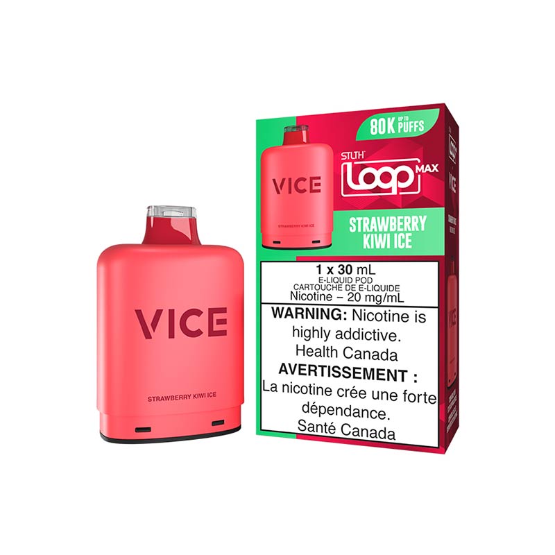 STLTH LOOP MAX x VICE Pod Pack - Strawberry Kiwi Ice (MB) - Bay Vape