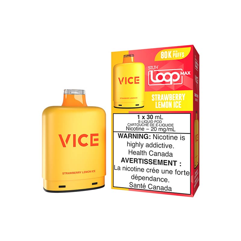 STLTH LOOP MAX x VICE Pod Pack - Strawberry Lemon Ice (MB) - Bay Vape