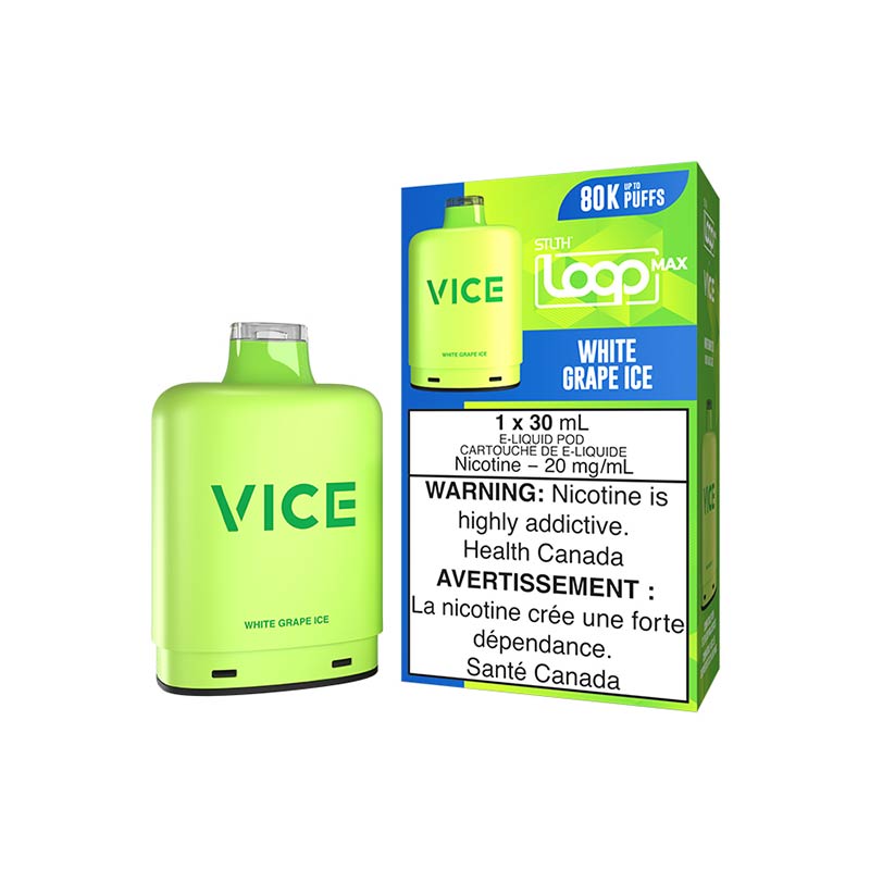 STLTH LOOP MAX x VICE Pod Pack - White Grape Ice (ON) - Bay Vape