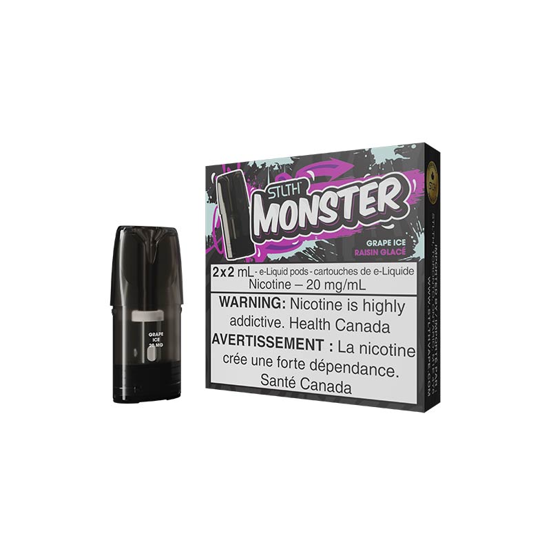 STLTH Monster Pod Pack - Grape Ice - Bay Vape Canada