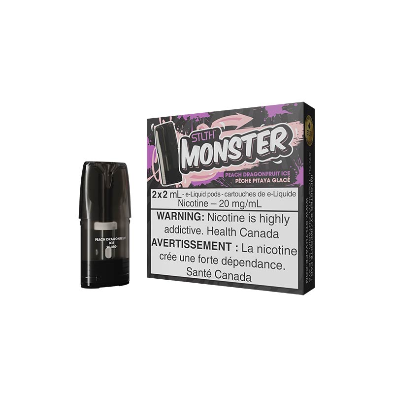STLTH Monster Pod Pack - Peach Dragonfruit Ice - Bay Vape Canada