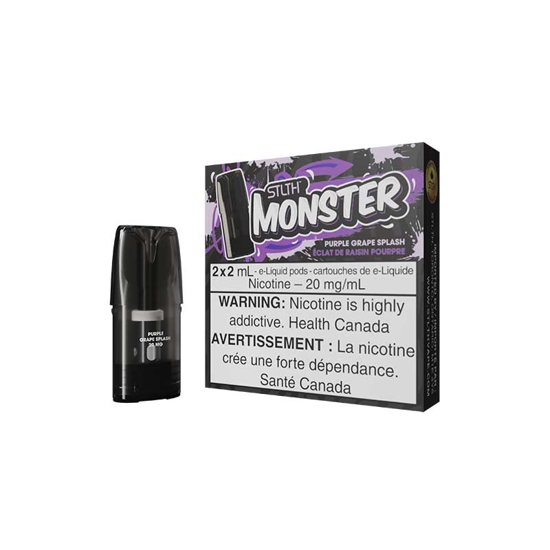 STLTH Monster Pod Pack - Purple Grape Splash - Bay Vape Canada