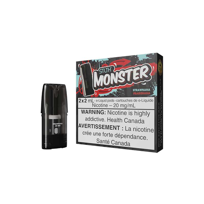 STLTH Monster Pod Pack - Strawnana - Bay Vape Canada