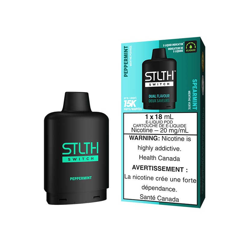 STLTH Switch Pod Pack - Peppermint & Spearmint - Bay Vape Canada