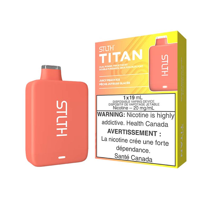STLTH Titan 10K jetable - Glace à la pêche juteuse