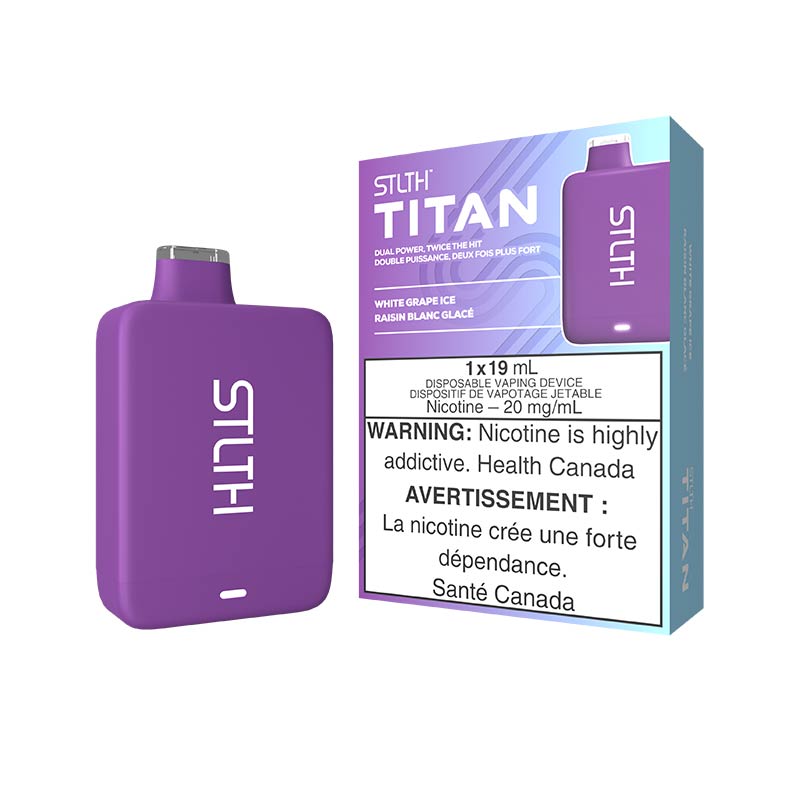 STLTH Titan 10K jetable - Glace au raisin blanc