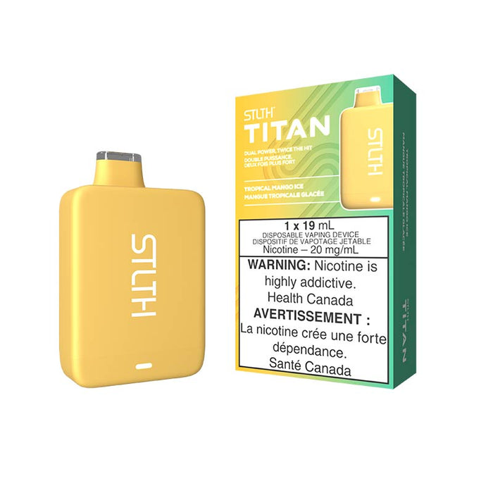 STLTH Titan 10K jetable - Glace à la mangue tropicale