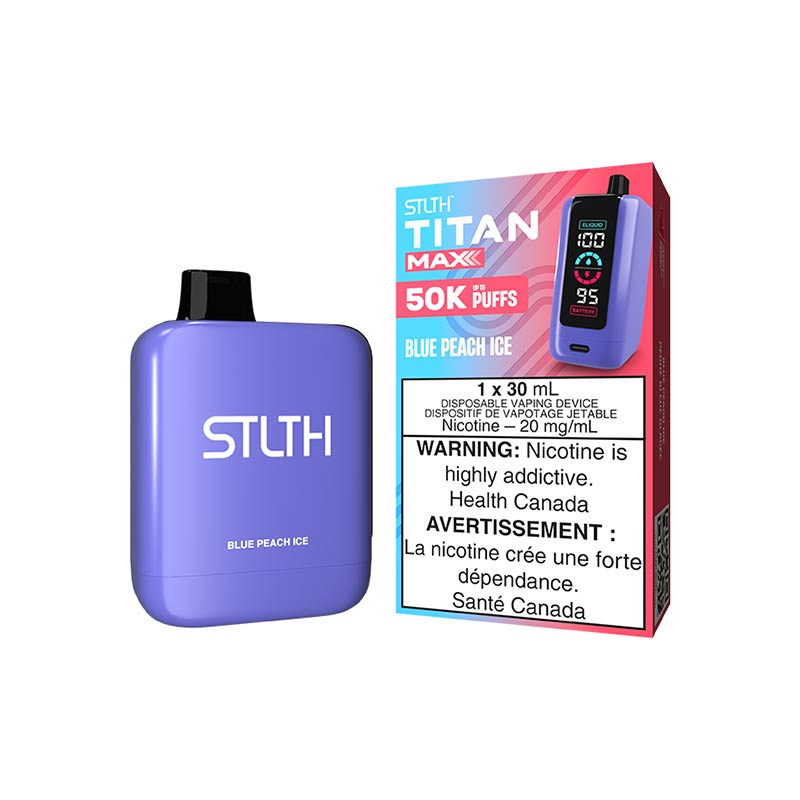 STLTH Titan Max Disposable - Blue Peach Ice (ON) - Bay Vape