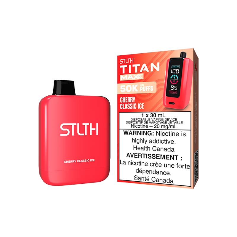 STLTH Titan Max Disposable - Cherry Classic Ice (AB) - Bay Vape