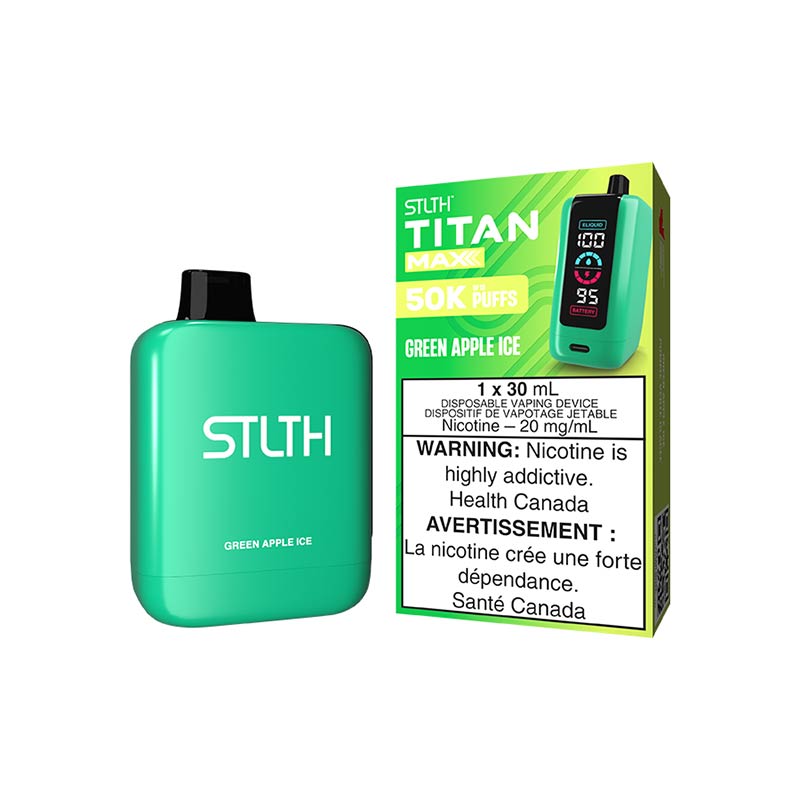STLTH Titan Max Disposable - Green Apple Ice (AB) - Bay Vape