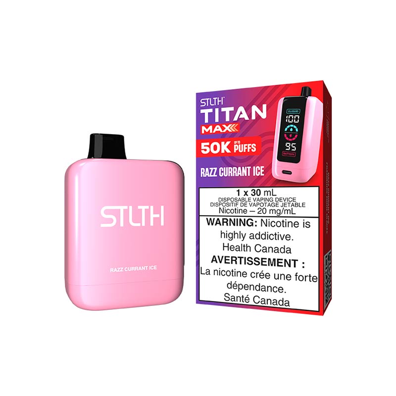 STLTH Titan Max Disposable - Razz Currant Ice - Bay Vape