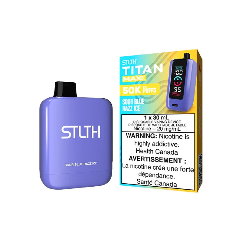 STLTH Titan Max Disposable - Sour Blue Razz Ice (ON) - Bay Vape