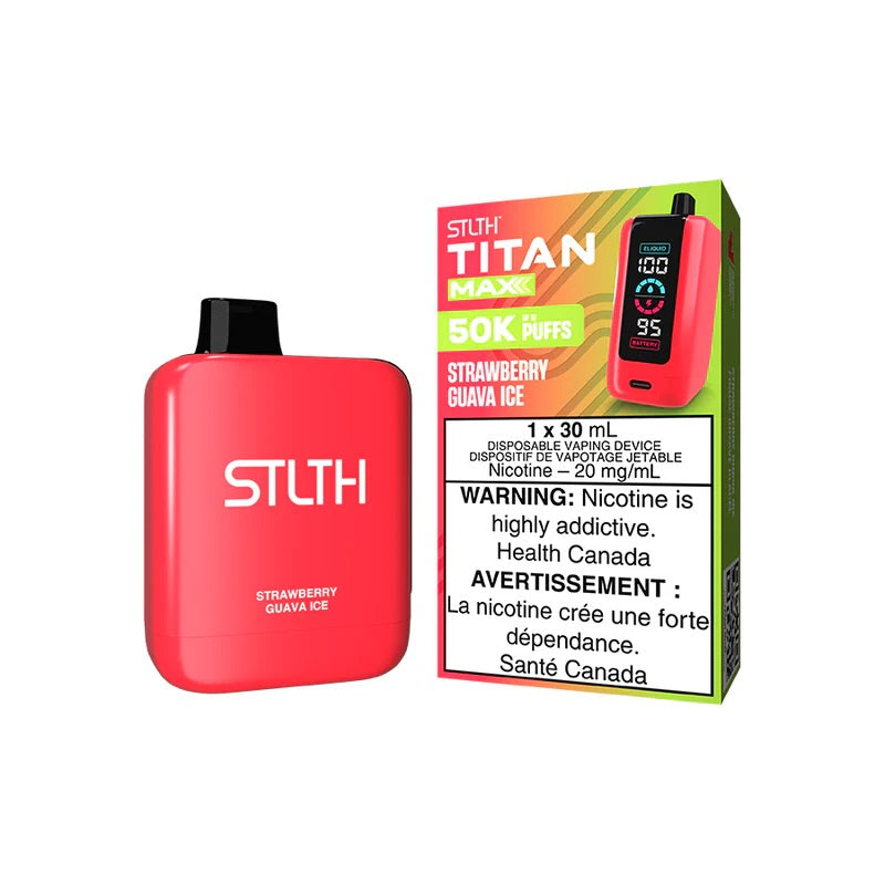 STLTH Titan Max Disposable - Strawberry Guava Ice - Bay Vape