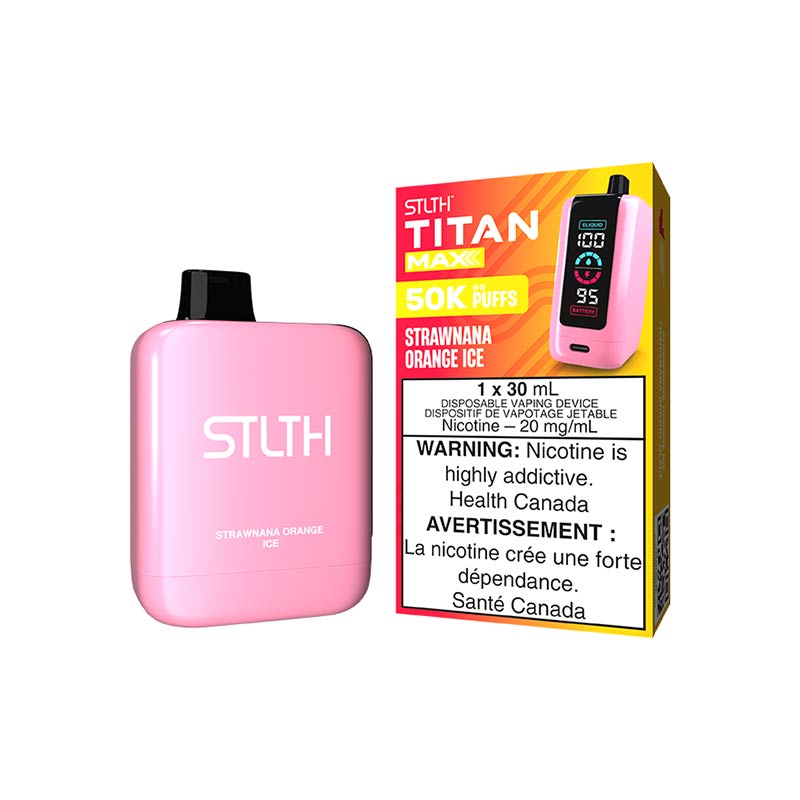 STLTH Titan Max Disposable - Strawnana Orange Ice (ON)