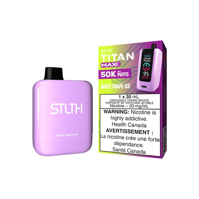 STLTH Titan Max Disposable - White Grape Ice (ON) - Bay Vape