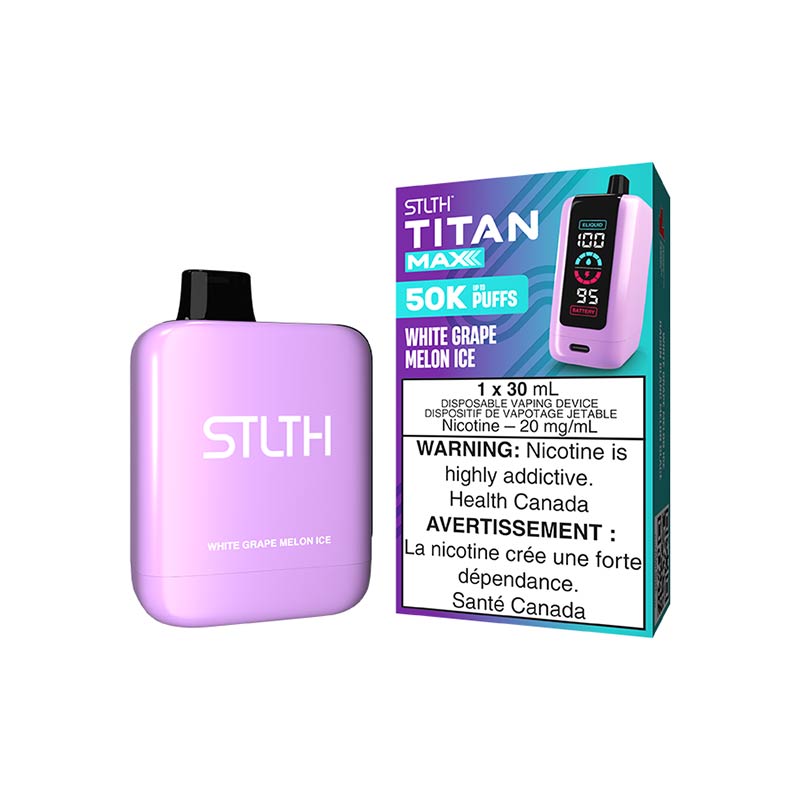 STLTH Titan Max Disposable - White Grape Melon Ice - Bay Vape