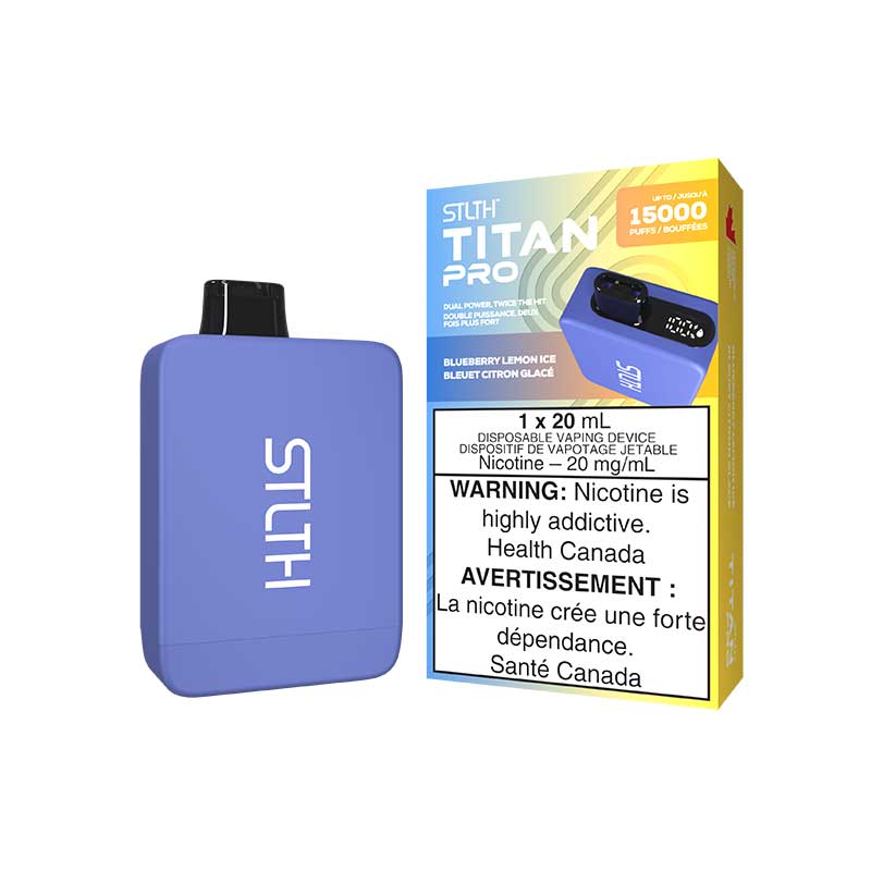 STLTH Titan PRO Disposable - Blueberry Lemon Ice - Bay Vape Canada