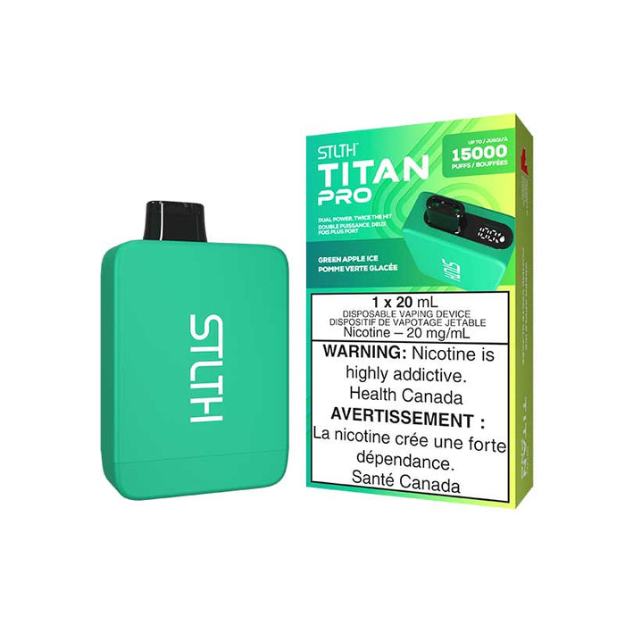 STLTH Titan PRO Disposable - Green Apple Ice