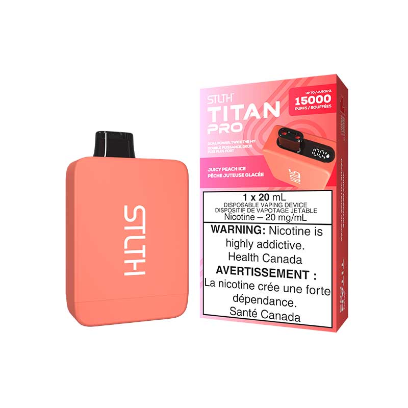 STLTH Titan PRO Disposable - Juicy Peach Ice - Bay Vape Canada