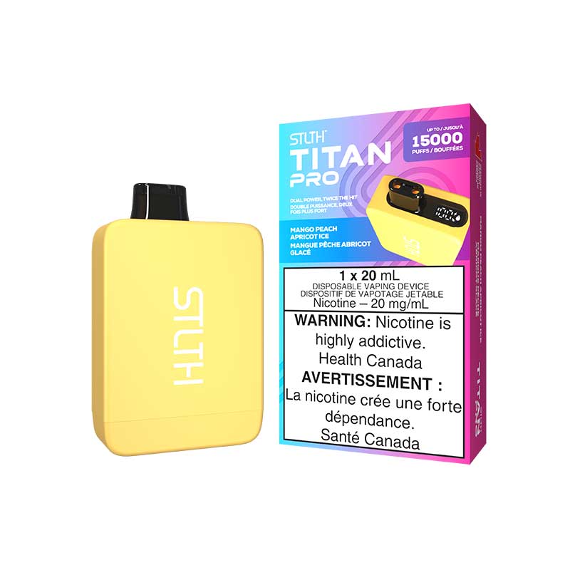 STLTH Titan PRO Disposable - Mango Peach Apricot Ice - Bay Vape Canada
