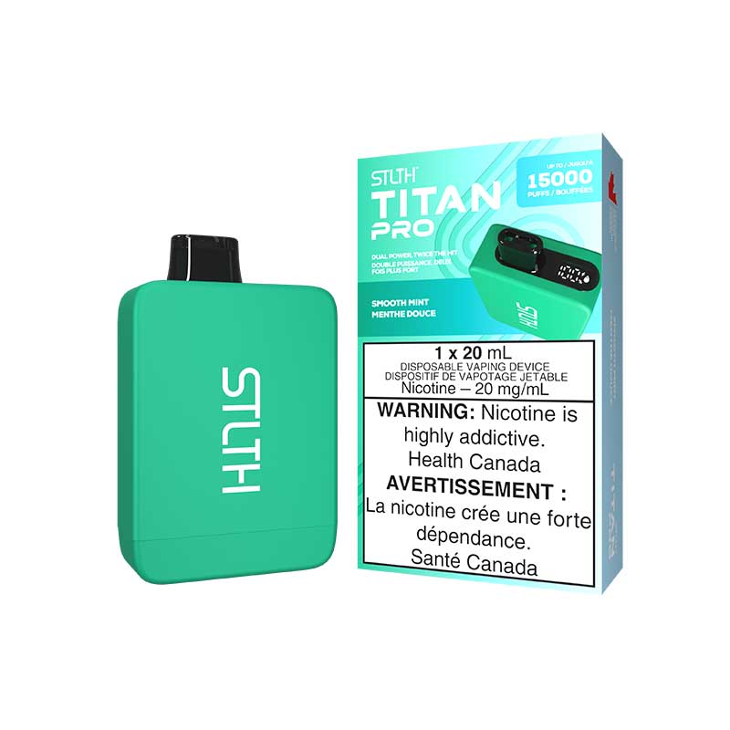 STLTH Titan PRO Disposable - Smooth Mint - Bay Vape Canada