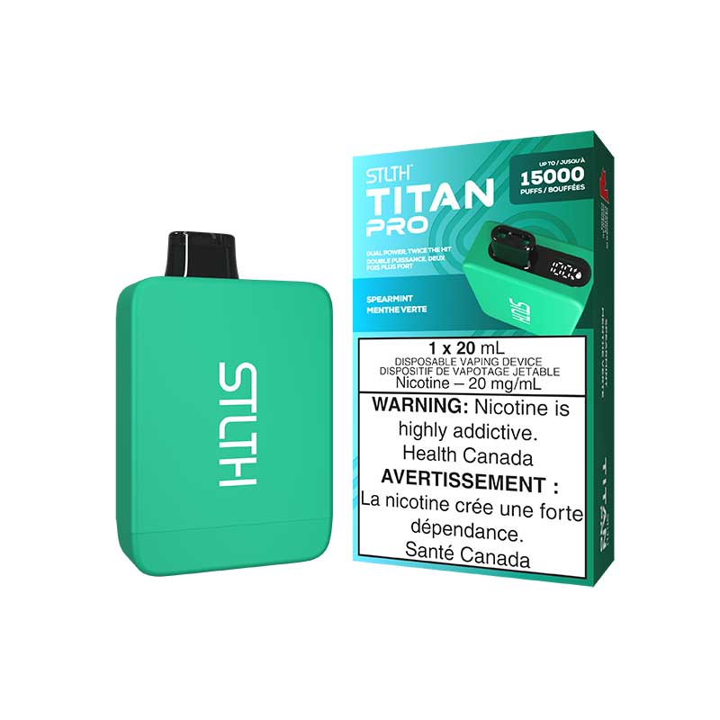 STLTH Titan PRO Disposable - Spearmint - Bay Vape Canada