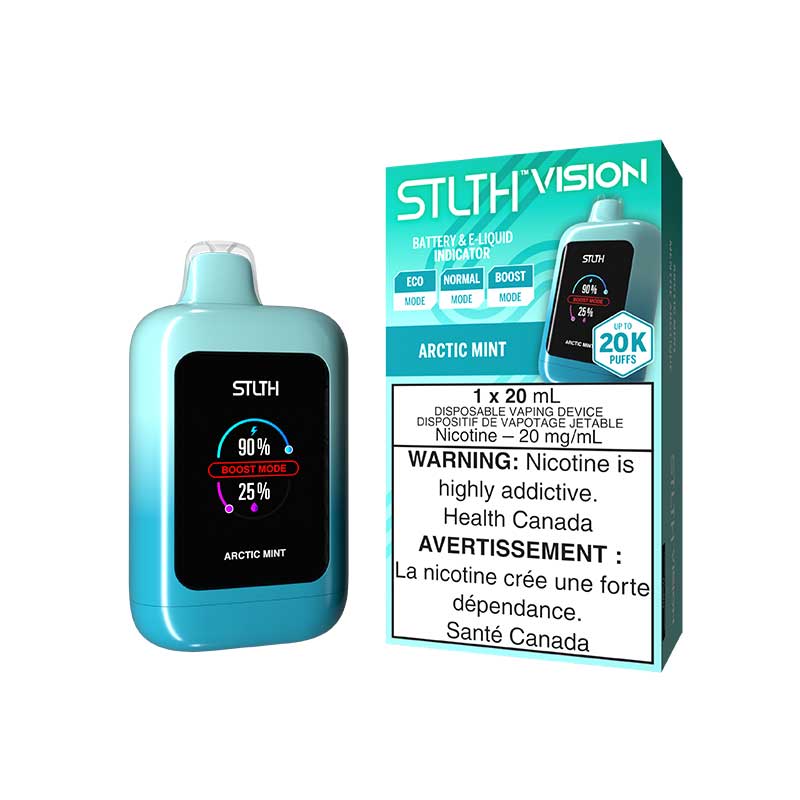 STLTH Vision 20K Disposable - Arctic Mint - Bay Vape Canada
