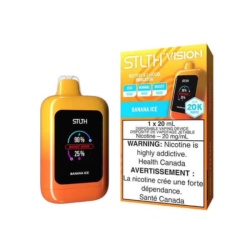 STLTH Vision 20K Disposable - Banana Ice - Bay Vape Canada
