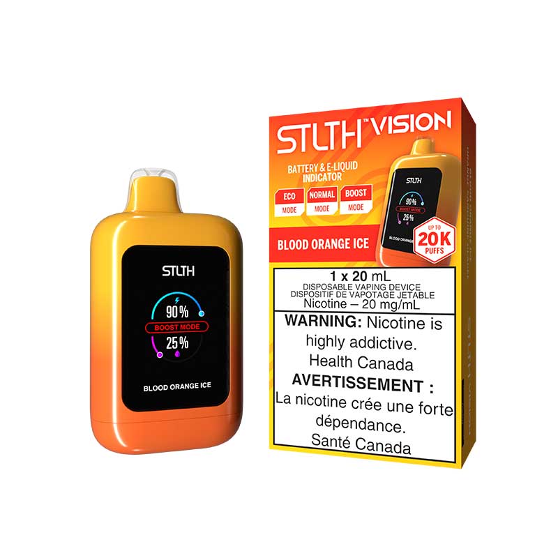 STLTH Vision 20K Disposable - Blood Orange Ice - Bay Vape Canada