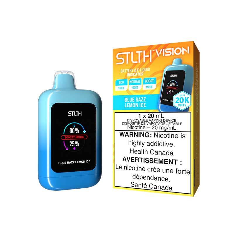 STLTH Vision 20K Disposable - Blue Razz Lemon Ice - Bay Vape Canada