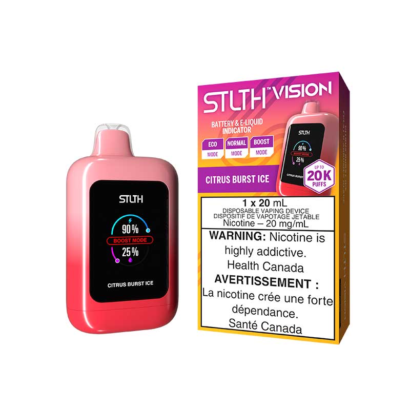 STLTH Vision 20K Disposable - Citrus Burst Ice - Bay Vape Canada