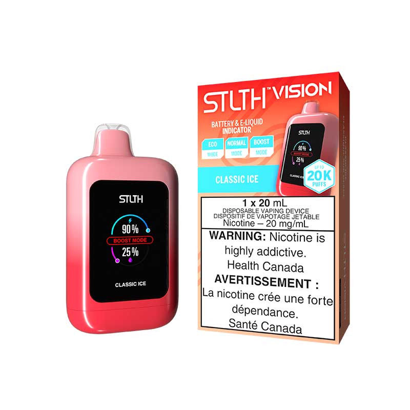 STLTH Vision 20K Disposable - Classic Ice - Bay Vape Canada