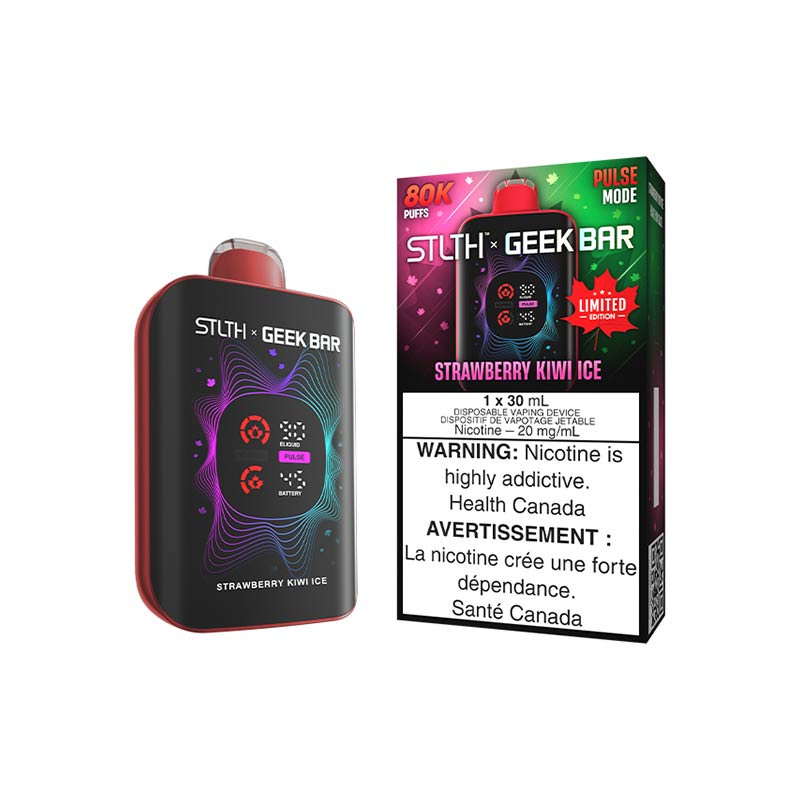 STLTH x Geek Bar 80K Disposable - Strawberry Kiwi Ice (ON) - Bay Vape