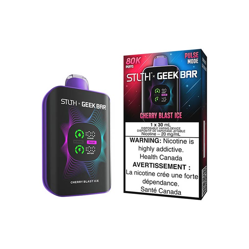 STLTH x Geek Bar 80K Disposable - Cherry Blast Ice (MB) - Bay Vape