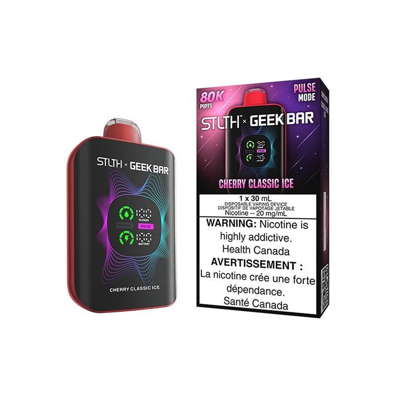 STLTH x Geek Bar 80K Disposable - Cherry Classic Ice (ON) - Bay Vape