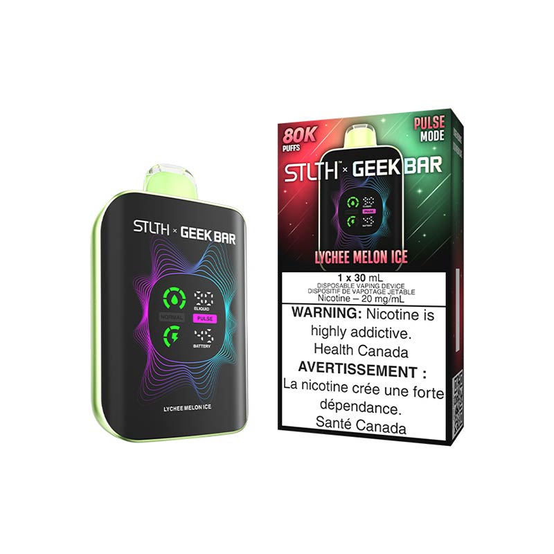 STLTH x Geek Bar 80K Disposable - Lychee Melon Ice (MB) - Bay Vape
