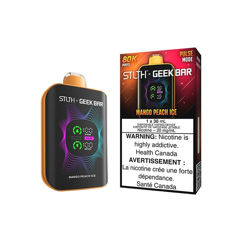 STLTH x Geek Bar 80K Disposable - Mango Peach Ice (MB) - Bay Vape
