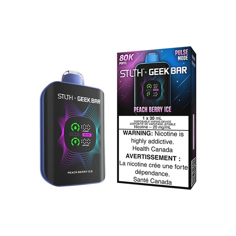 STLTH x Geek Bar 80K Disposable - Peach Berry Ice (AB) - Bay Vape