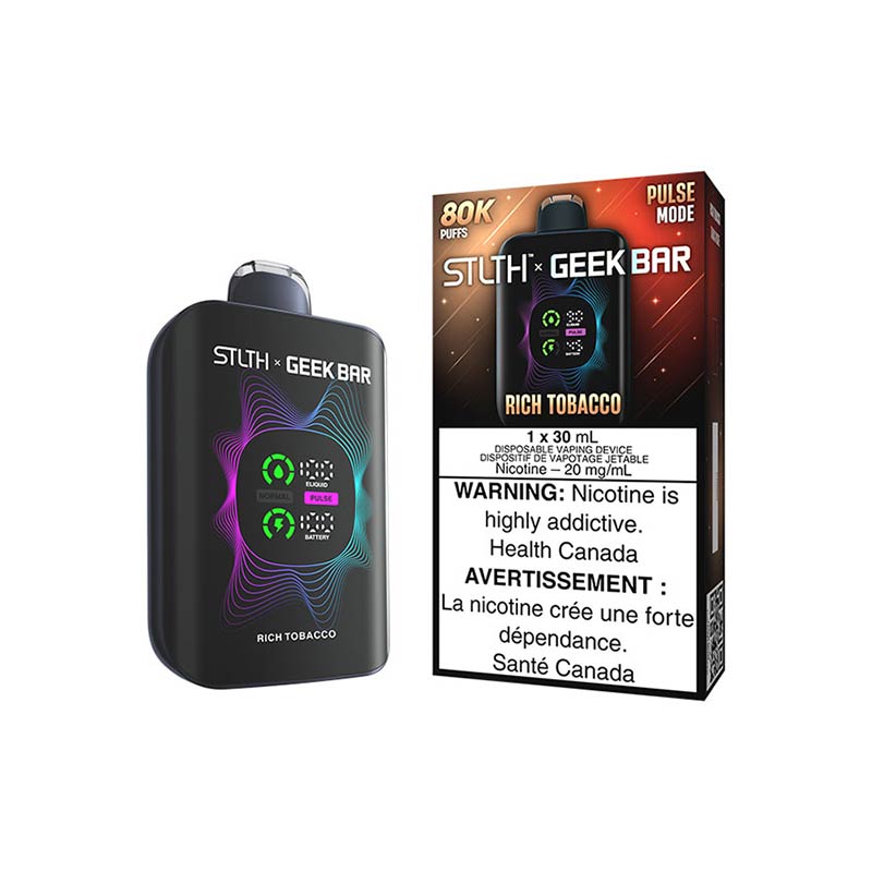 STLTH x Geek Bar 80K Disposable - Rich Tobacco (MB) - Bay Vape