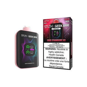 STLTH x Geek Bar 80K Disposable - Sour Strawberry Ice (MB) - Bay Vape