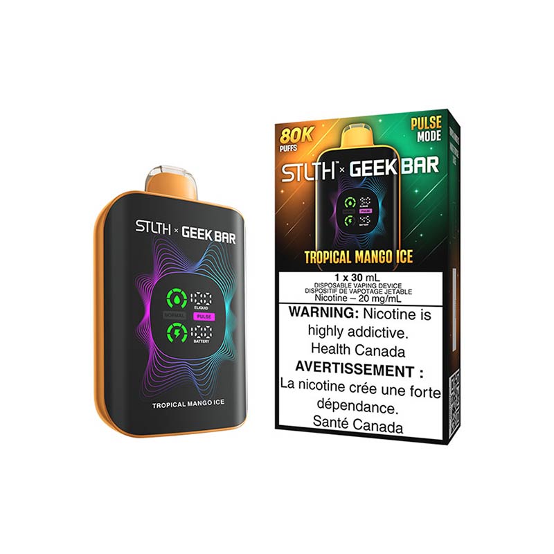 STLTH x Geek Bar 80K Disposable - Tropical Mango Ice (ON) - Bay Vape