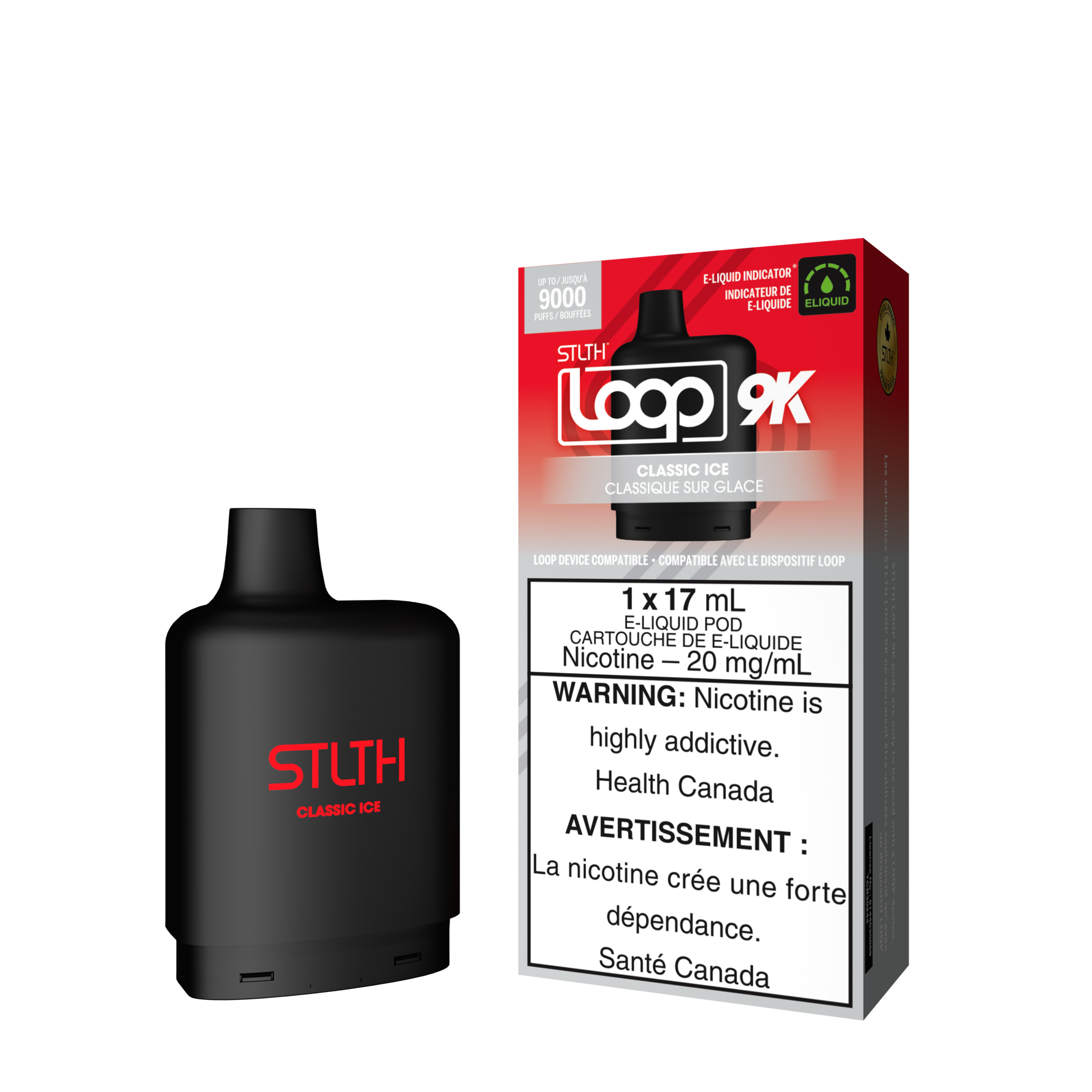 STLTH LOOP 9K Pod Pack - Classic Ice - Bay Vape Canada
