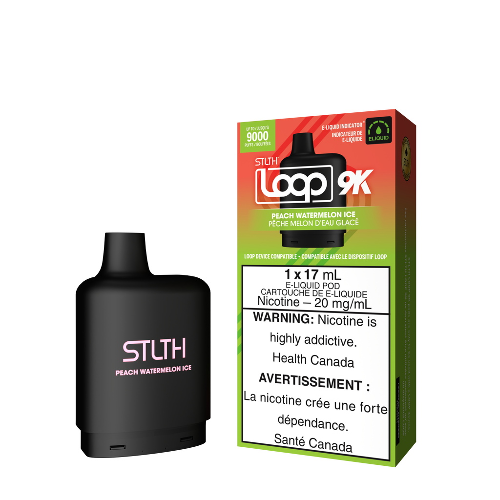 STLTH LOOP 9K Pod Pack - Peach Watermelon Ice