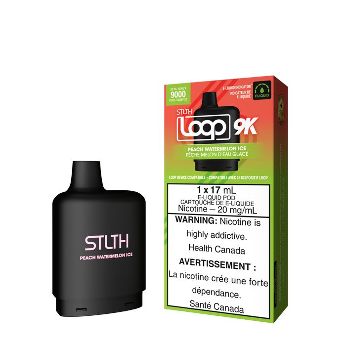 STLTH LOOP 9K Pod Pack - Peach Watermelon Ice (ON)